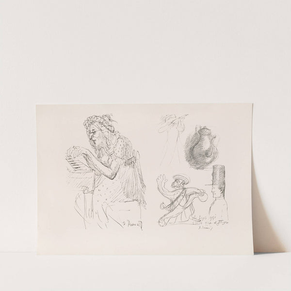 Les caricatures de Puvis de Chavannes Pl.28 by Pierre Puvis de Chavannes