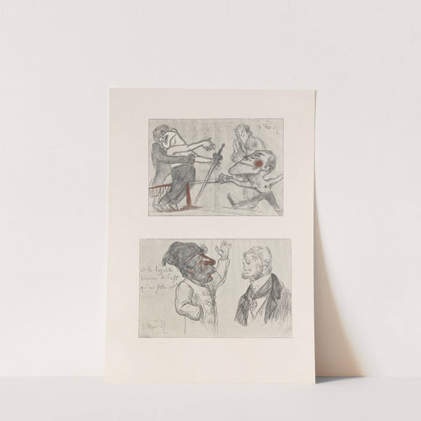 Les caricatures de Puvis de Chavannes Pl.34 by Pierre Puvis de Chavannes