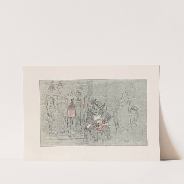 Les caricatures de Puvis de Chavannes Pl.35 by Pierre Puvis de Chavannes