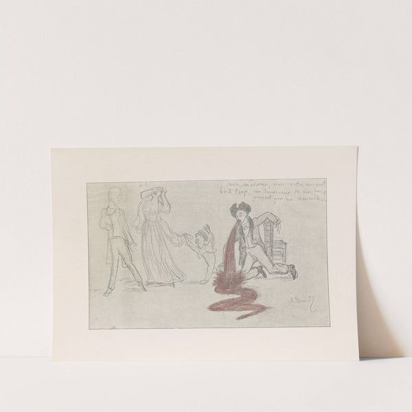 Les caricatures de Puvis de Chavannes Pl.37 (1906) by Pierre Puvis de Chavannes