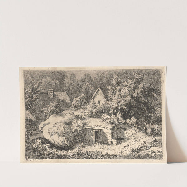 Les caves (The cellars) (1850) by Eugene-Stanislas-Alexandre Blery