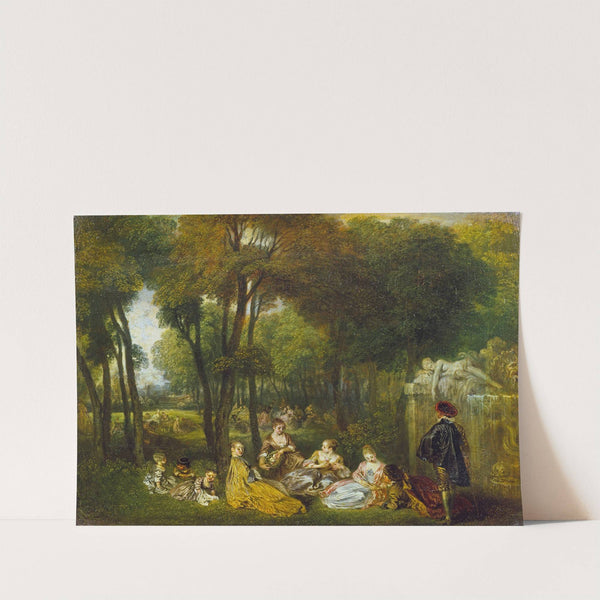 Les Champs Elisées by Jean-Antoine Watteau