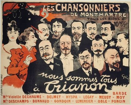 Les Chansonniers De Montmartre Tous Les Soirs A