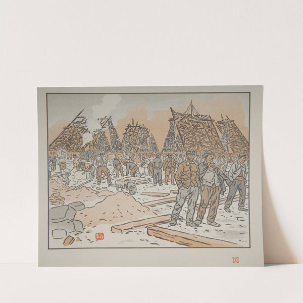 Les Chantiers de la Tour Eiffel (1902) by Henri Rivière