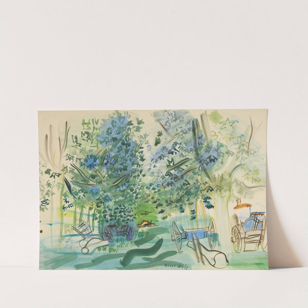 Les charrettes à Montsaunès by Raoul Dufy