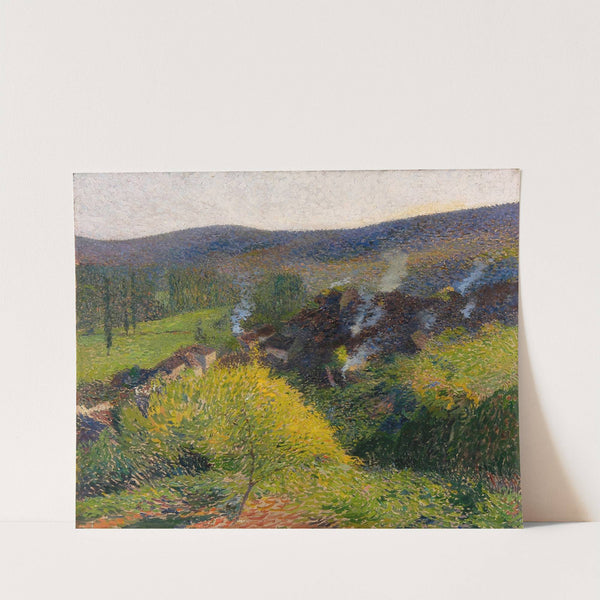 Les Chaumières au soir by Henri Martin