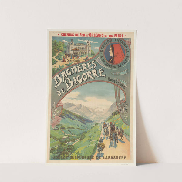 Les chemins de fer d’Orléans et du Midi. Bagnères de Bigorre, Hautes-Pyrénées (1902) by Imp. Paul Dupont