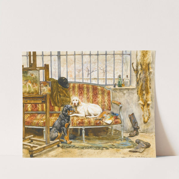 Les Chiens De L'artiste by Jules-Bertrand Gélibert