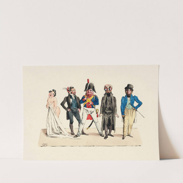 Les Cinq Sens (1829) by Charles-Joseph Traviès de Villers