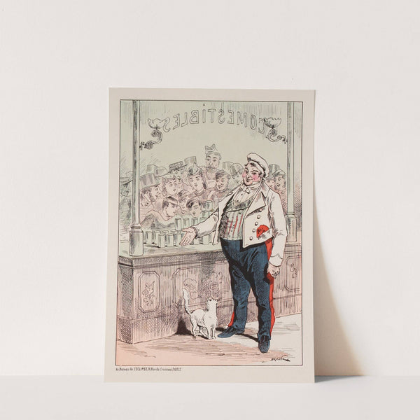 Les comestibles (1871) by Draner