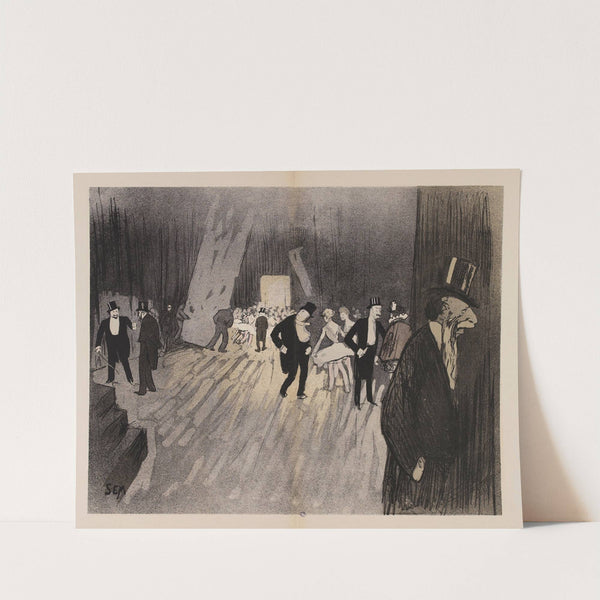 Les coulisses de l’Opéra (1901) by Georges Goursat (Sem)