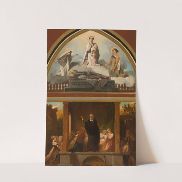 Les courses apostoliques de saint François de Sales - L'apothéose de saint François de Sales by Victor-Louis Mottez