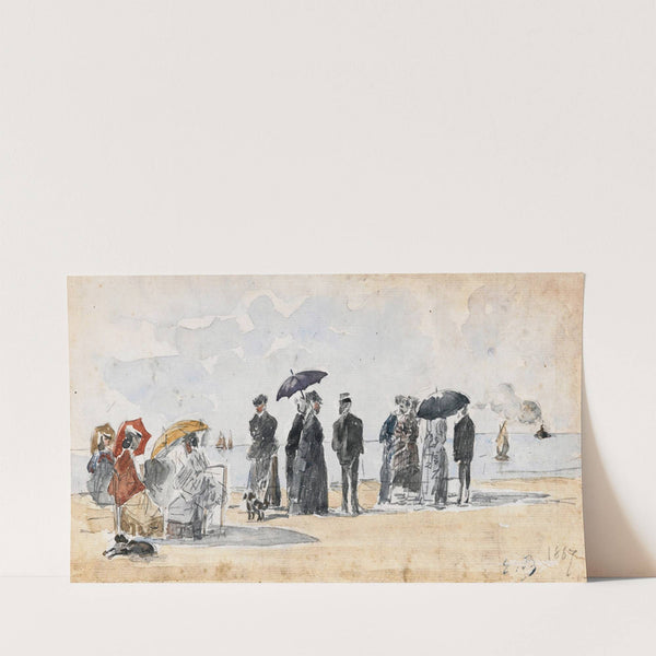 Les Crinolines ( 1867) by Eugène Boudin