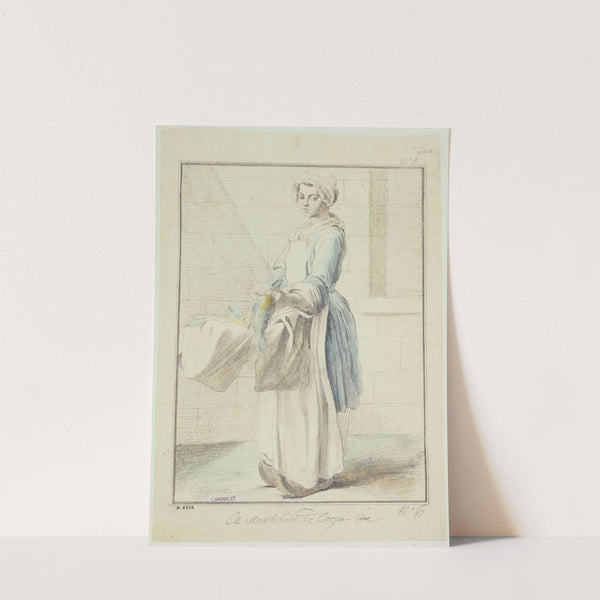 Les cris de Paris. La marchande de carpe vive by Edmé Bouchardon