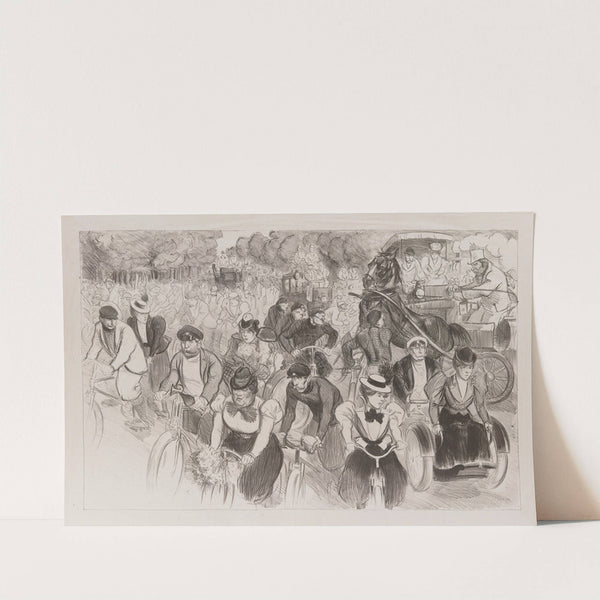 Les cyclistes (1889) by Théophile Alexandre Steinlen