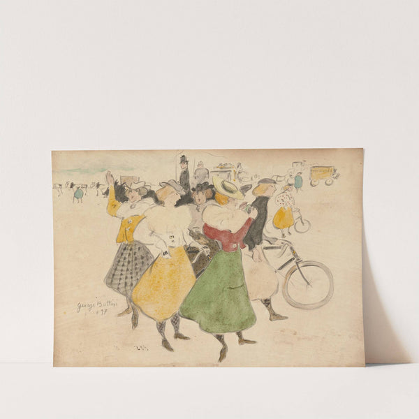 Les cyclistes (1897) by Georges Alfred Bottini