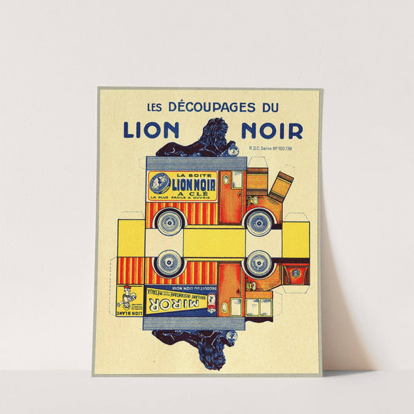 Les découpages du lion noir