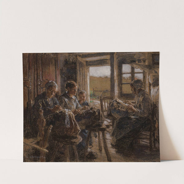 Les dentellières des Vosges (The lacemakers of the Vosges) (1888) by Léon Augustin Lhermitte