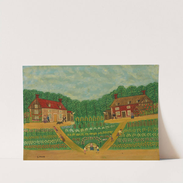 Les deux pigeonniers by Louis Vivin