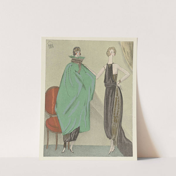 Les deux soeurs ; Manteau et robe pour le soir, de Beer by Mario Simon