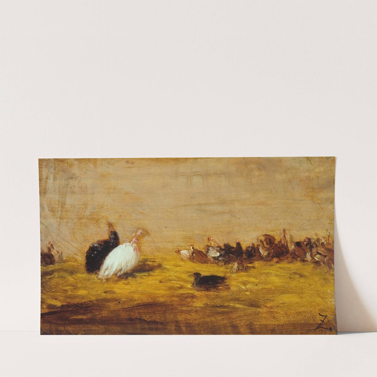 Les dindons (1850 - 1855) by Félix Ziem