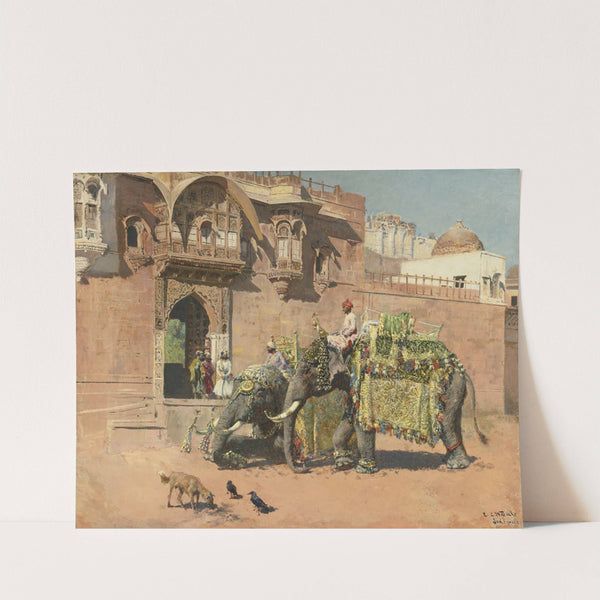 Les éléphants du Rajah de Jodhpore by Edwin Lord Weeks