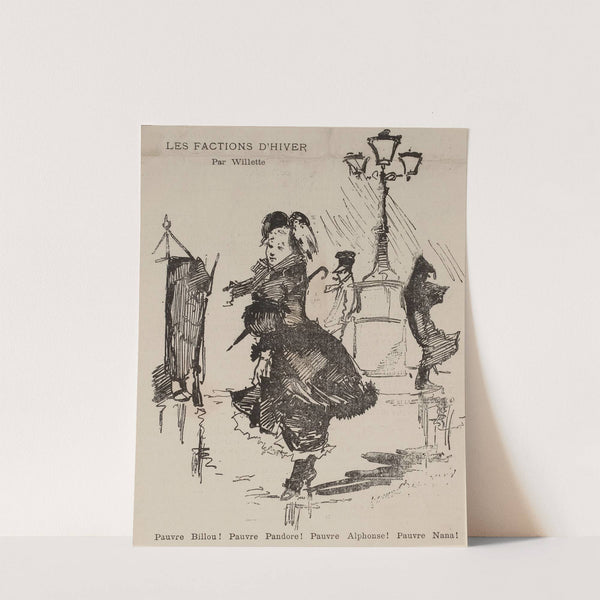 Les factions d’hiver Par Willette by Adolphe Léon Willette