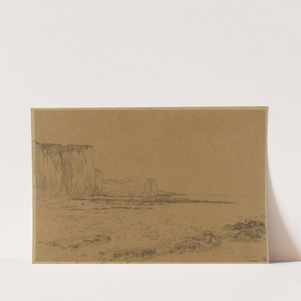 Les falaises à Etretat by Jean Charles Cazin