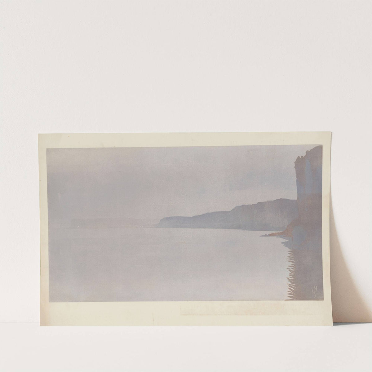 Les Falaises au clair de lune (Yport) (1901) by Amédée Joyau
