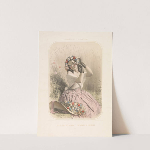 Les femmes révées–ideal beauties. Les fleurs des champs–the flowers of the fields (1851) by Marie-Alexandre Alophe