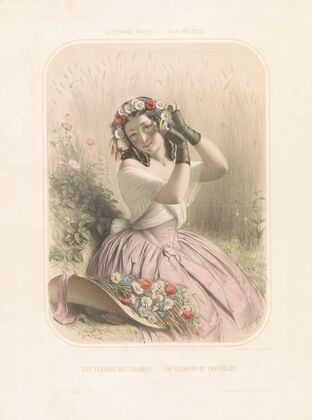 Les femmes révées-ideal beauties. Les fleurs des champs-the flowers of the fields (1851)