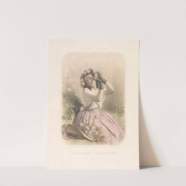 Les femmes révées-ideal beauties. Les fleurs des champs-the flowers of the fields (1851) by Marie-Alexandre Alophe