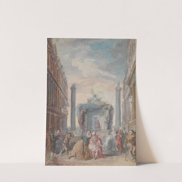 Les fêtes vénitiennes (after 1759) by Gabriel de Saint-Aubin