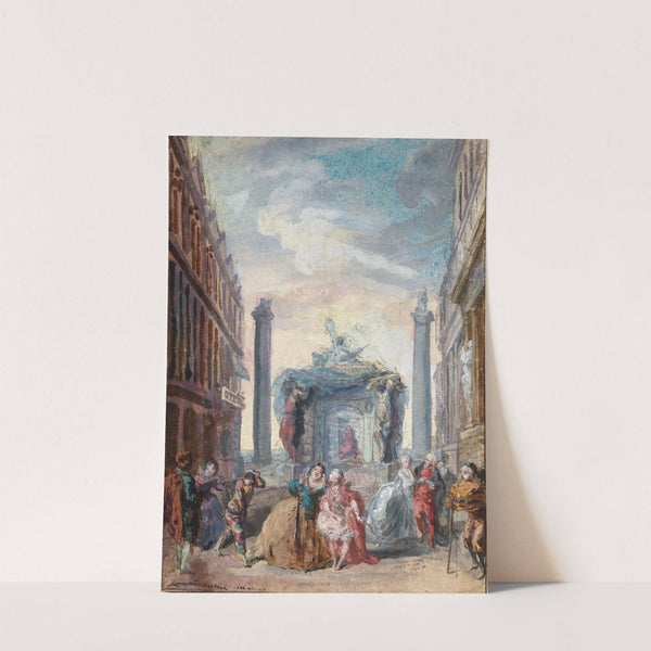 Les fêtes vénitiennes (after 1759) by Gabriel de Saint-Aubin