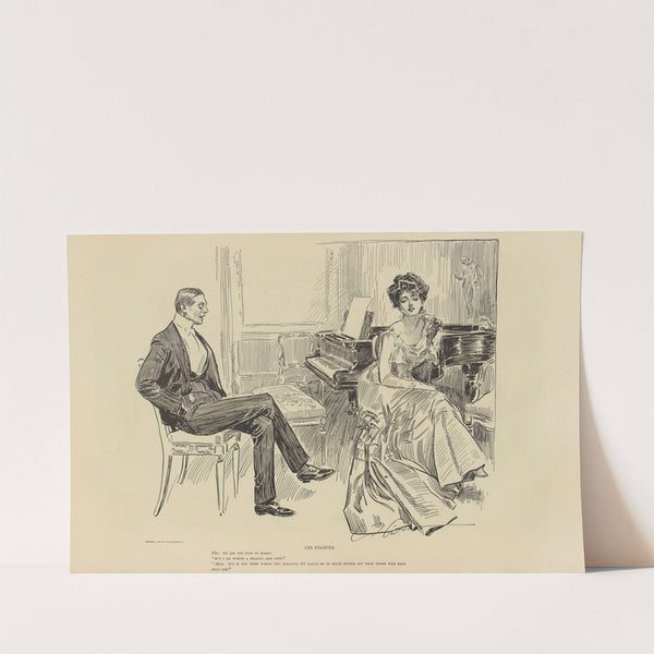 Les fiancés (1900-1905) by Charles Dana Gibson