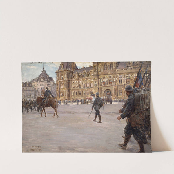 Les funérailles du général Gallieni (1849-1916), le 1er juin 1916. by Joseph Félix Bouchor