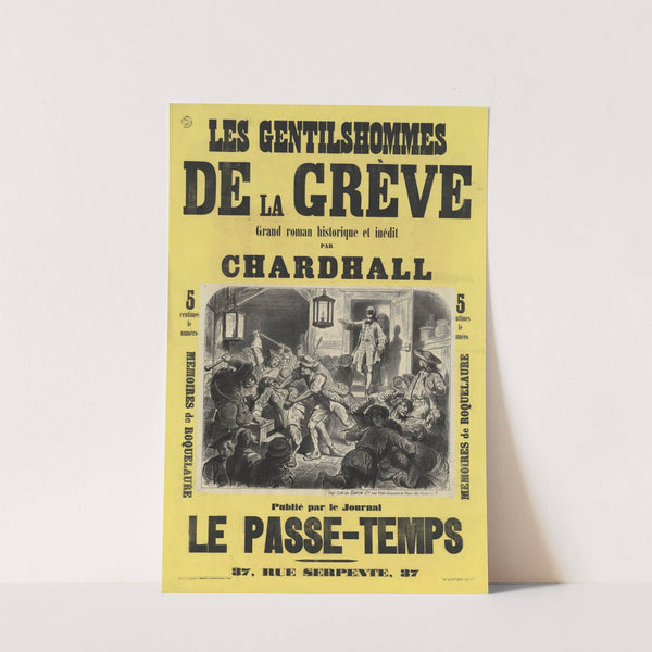 Les Gentilhommes de la grève, grand roman historique et inédit par Chardhall (1865) by Auguste Belin