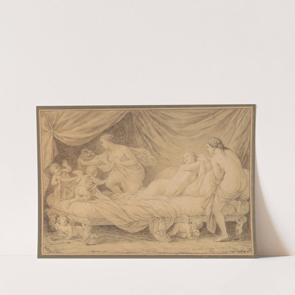 Les Grâces lutinées par les amours by Louis-Jean-François Lagrenée