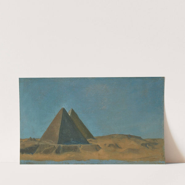 Les grandes pyramids, Egypt (1865) by Jean Lecomte du Nouÿ