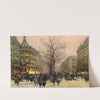 Les Grands Boulevards, Paris by Eugène Galien-Laloue
