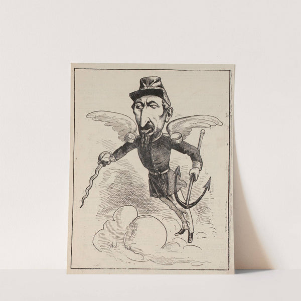 Les hommes du jour Le général de Polhès (Armée de la Loire) (1870) by André Gill