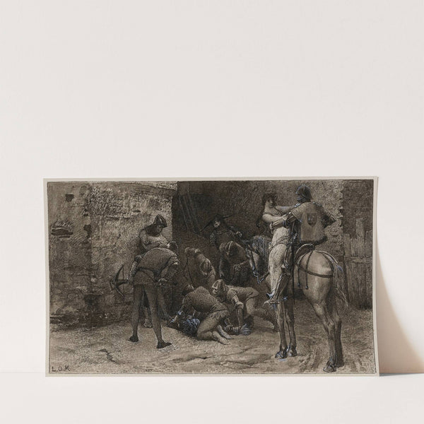 Les inconvénients de suivre une jolie femme le soir dans les rues (1889) by Luc-Olivier Merson