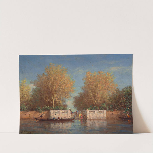 Les jardins français by Félix Ziem