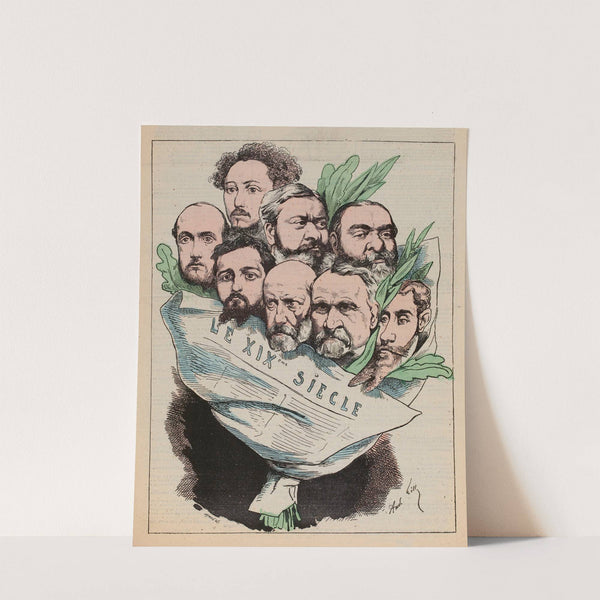 Les journaux de Paris (1874) by André Gill