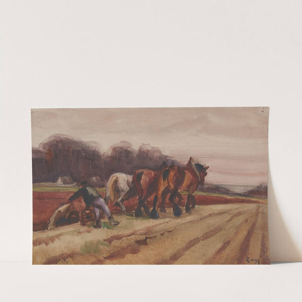 Les Labours by Jules Émile Zingg