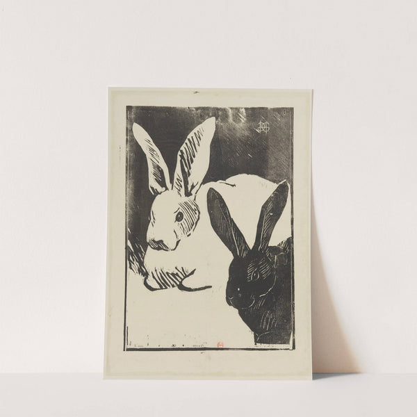 Les lapins (1892) by Henri-Charles Guérard