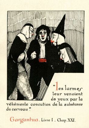 Les larmes leur venoient és yeux par la véhémente concution de la (1910-1950)