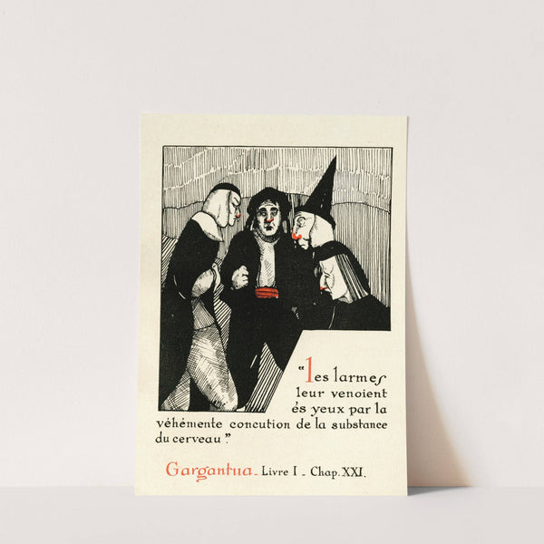 Les larmes leur venoient és yeux par la véhémente concution de la (1910-1950) by Laboratoires de l'Oliphedrol