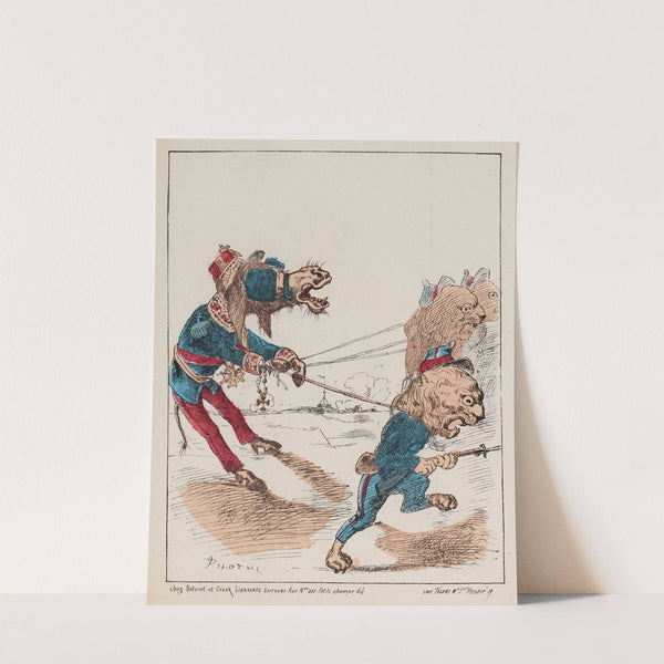 Les lions retenus par l’âne by Georges Pilotelle