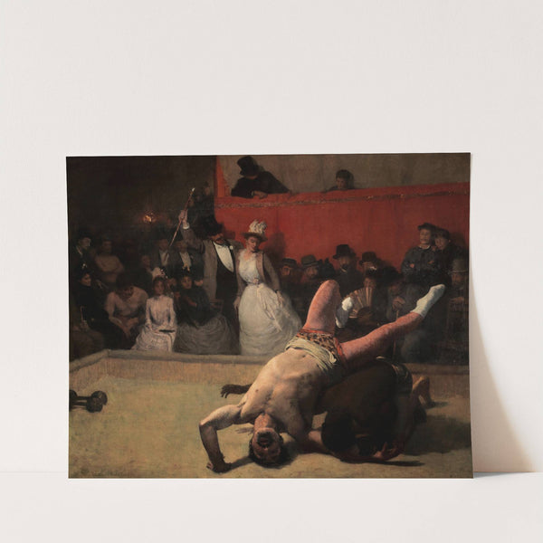 Les lutteurs - scène de la foire de Neuilly by Carl Ernst von Stetten